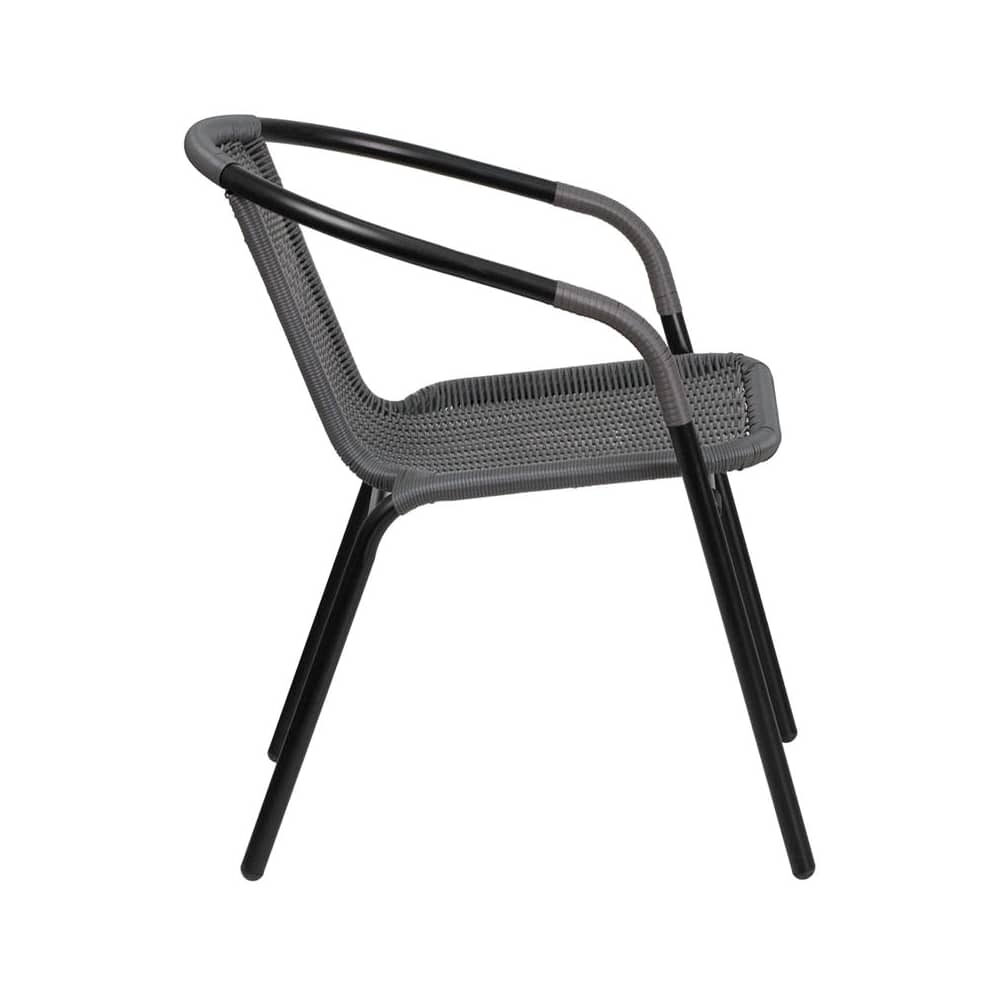 Gray Rattan Chair