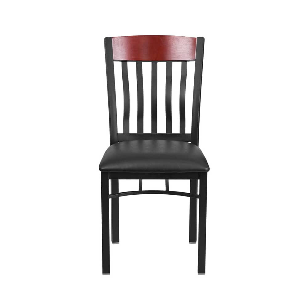 Metal Schoolhouse Chair with Wood Back