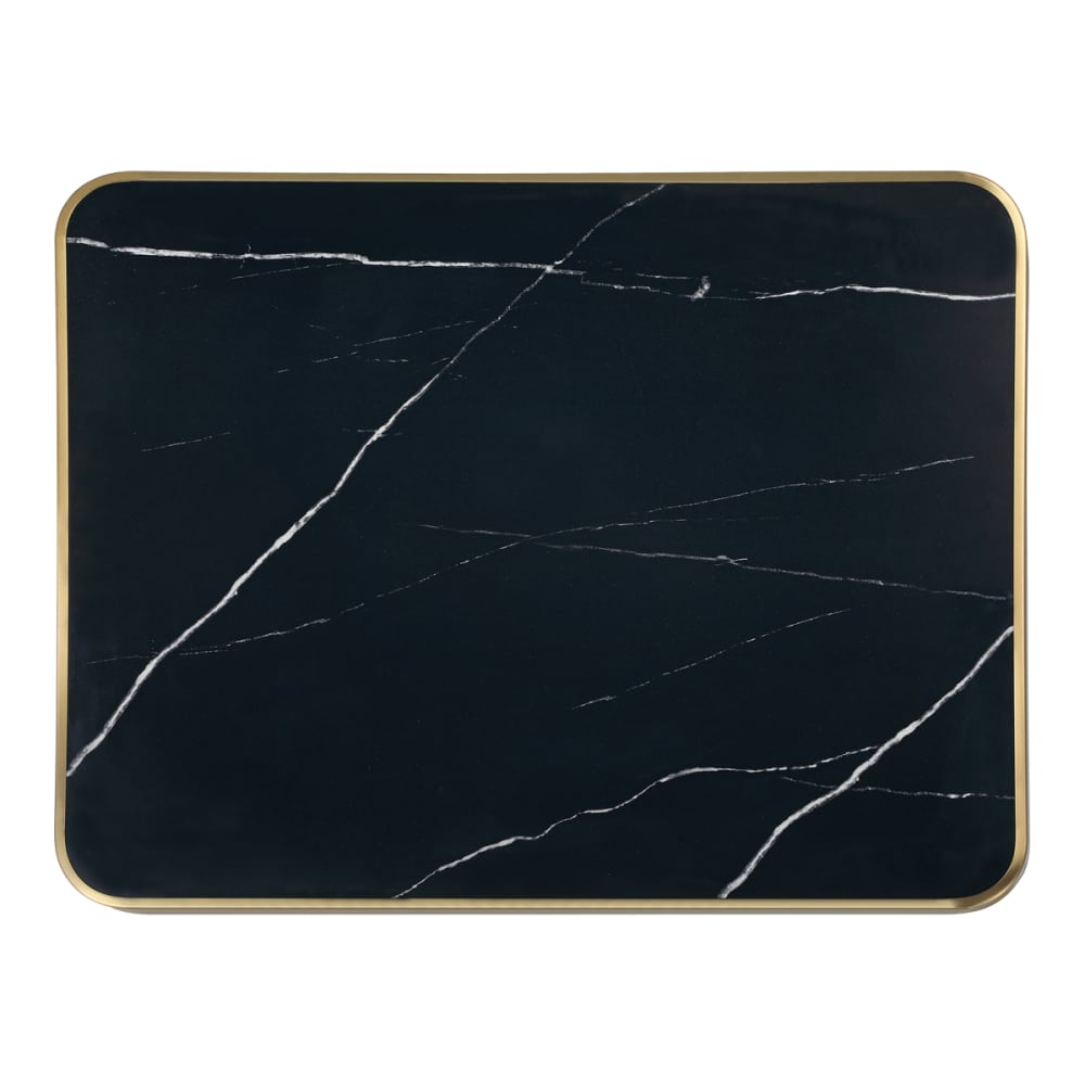 Sintered stone with stainless steel edge | Tabletop