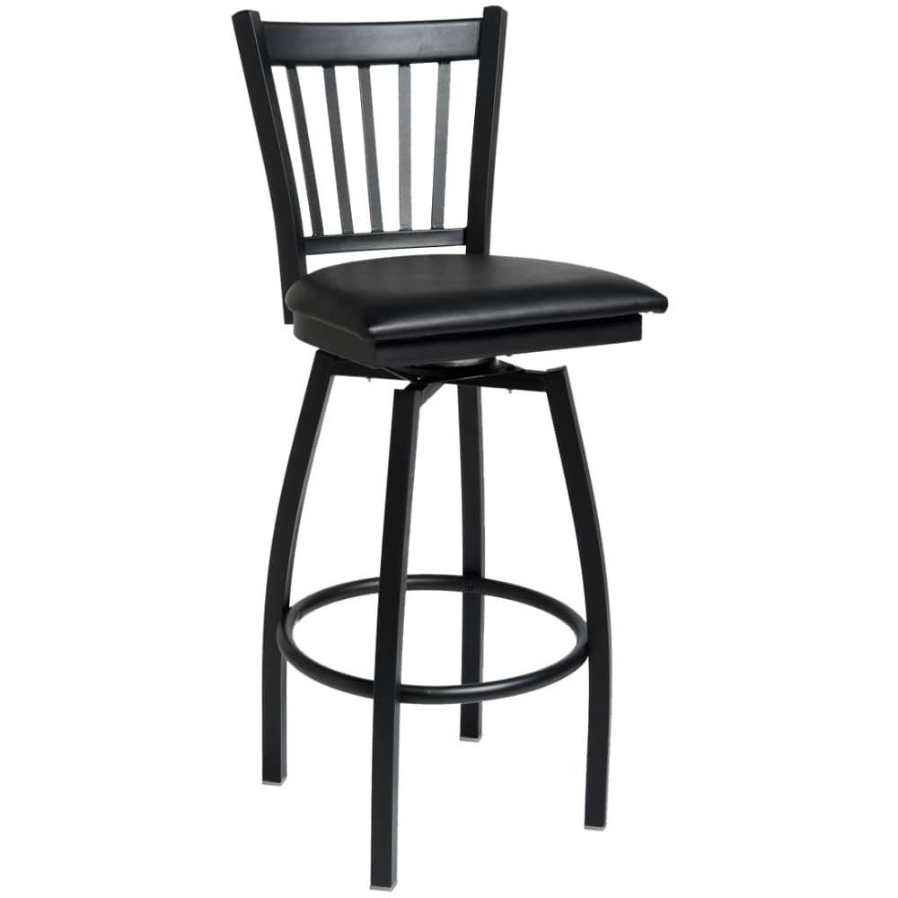 Slatted bar stool