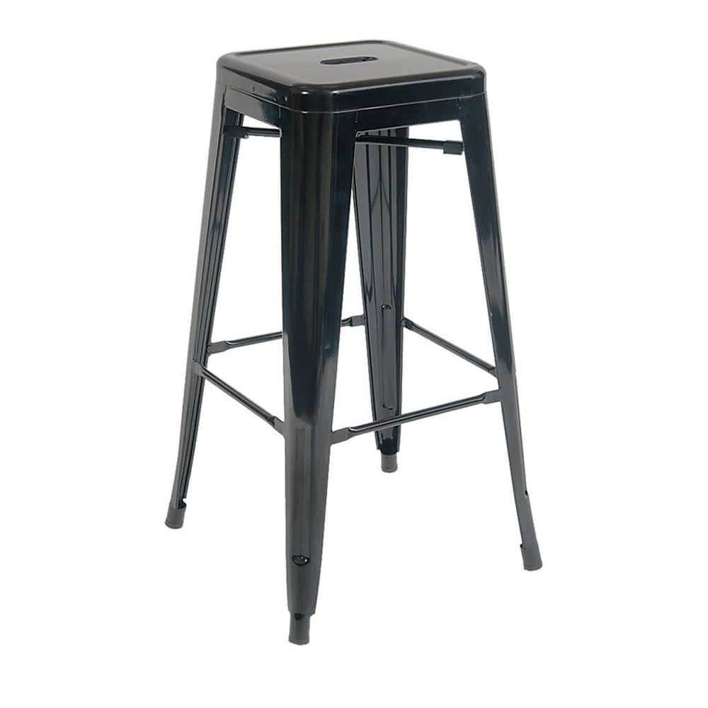 Bistro Style metal Backless in black finish | Bar stool