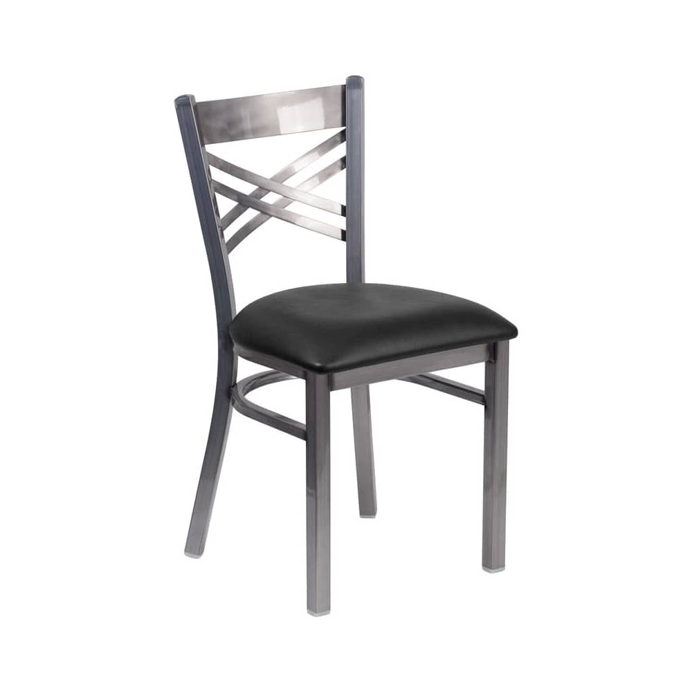 Metal X back in clear Coat finish | Dining chair
