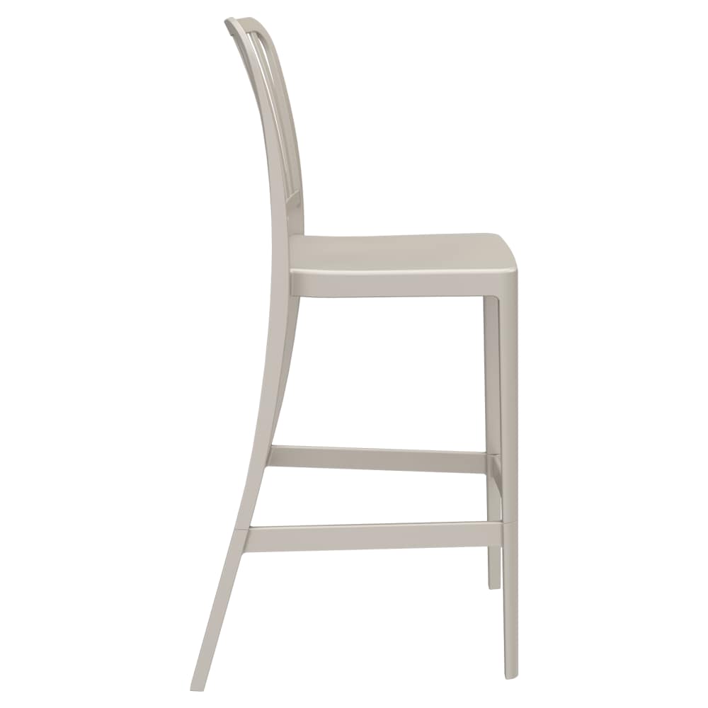 Miles slat-back outdoor resin | Bar stool