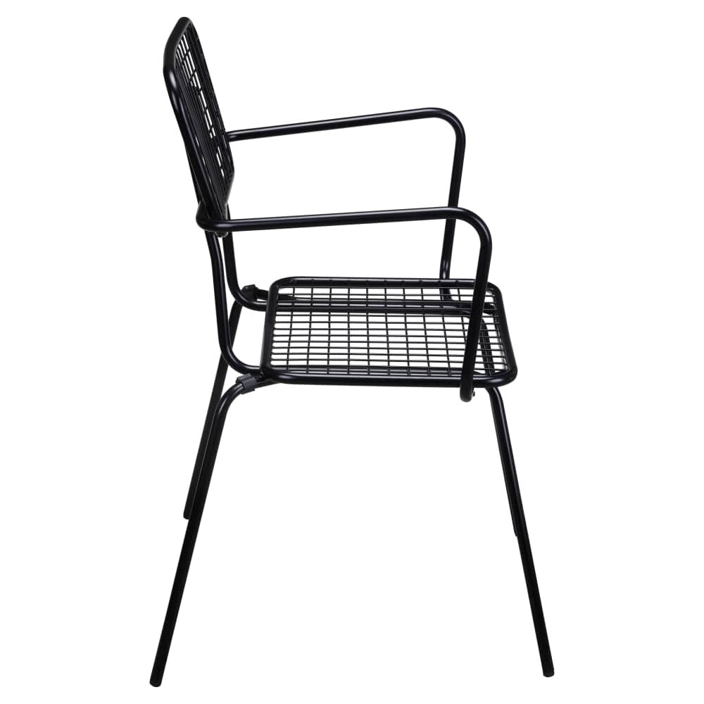 Black Ollie Outdoor Armchair