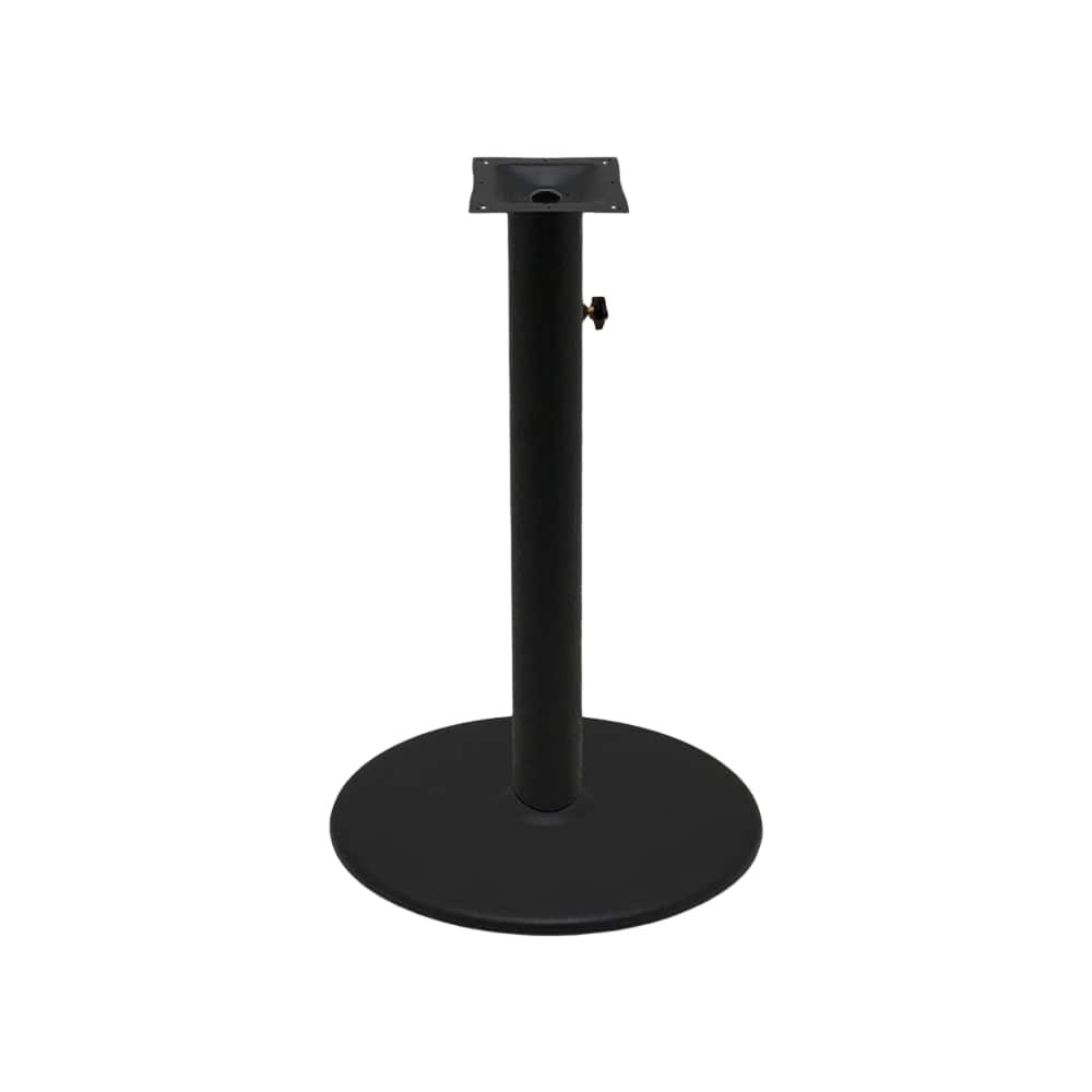 Round Outdoor Table-Umbrella Table Base, Bar Height