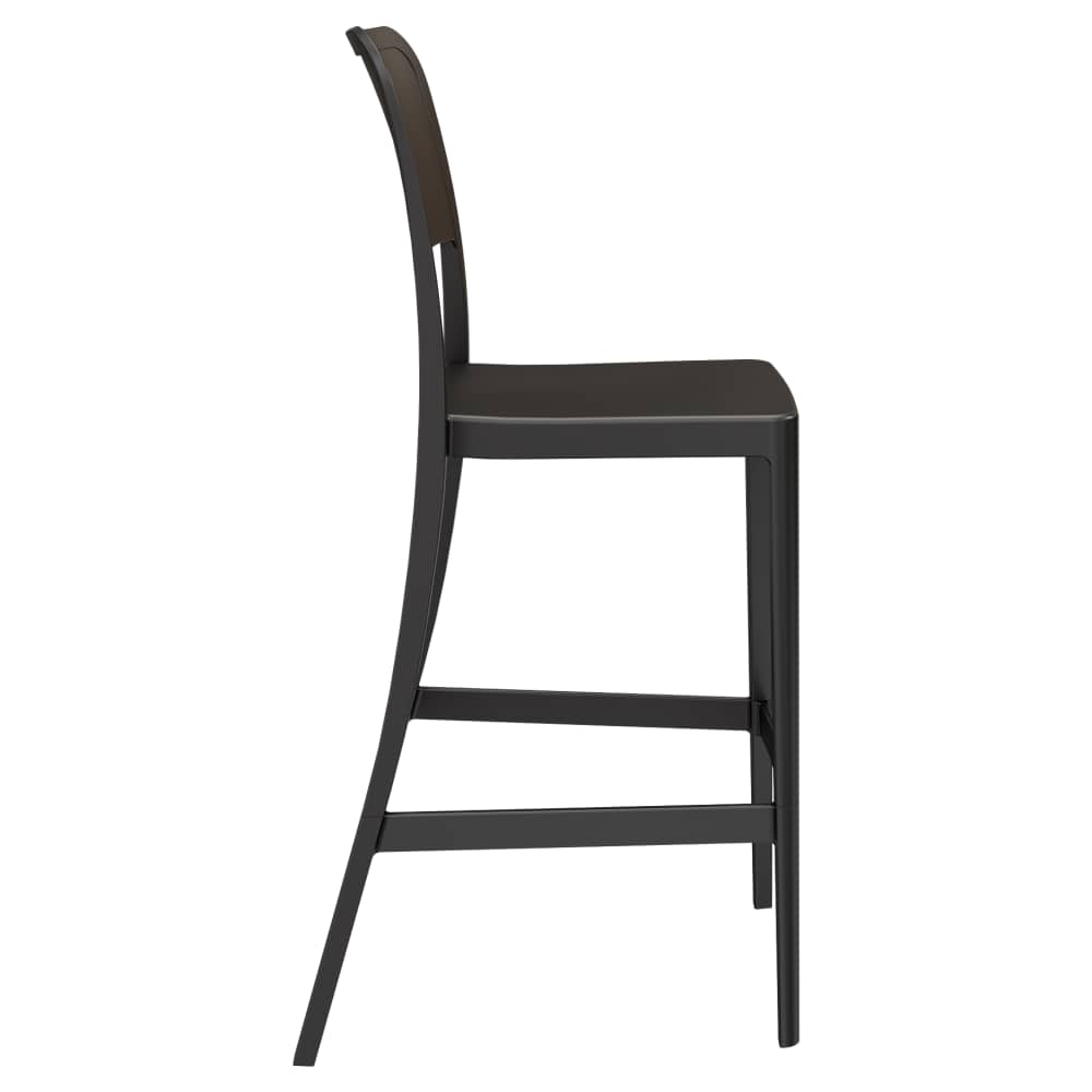 Parker solid-back outdoor resin | Bar stool