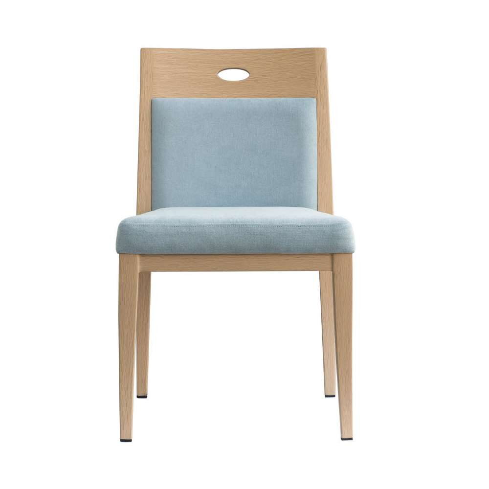 Orson Ultra Modern Padded Wood Grain Aluminum Chair