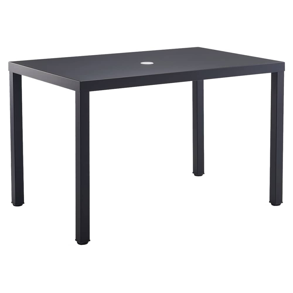 Outdoor metal in black finish with legs | Dining table