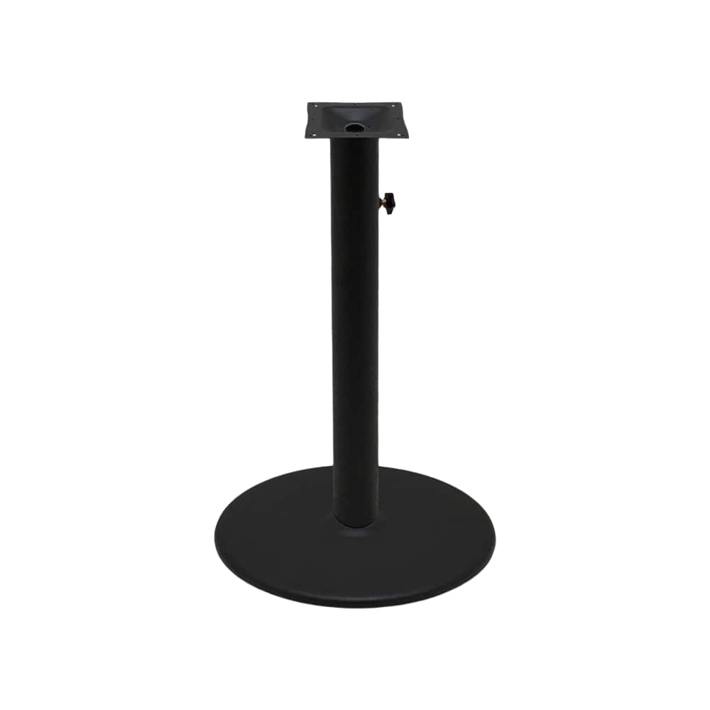 Round outdoor umbrella base, bar height | Bar table