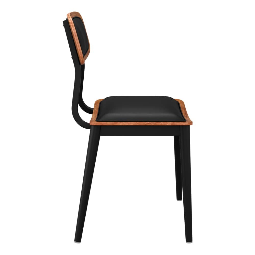 Basel Metal Chair with Padded Back