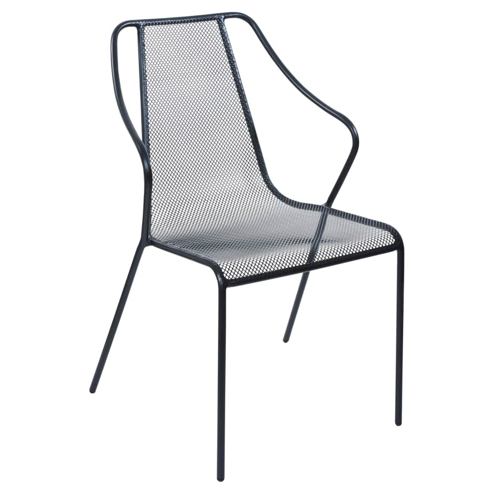 Modern Metal Mesh Patio Armchair