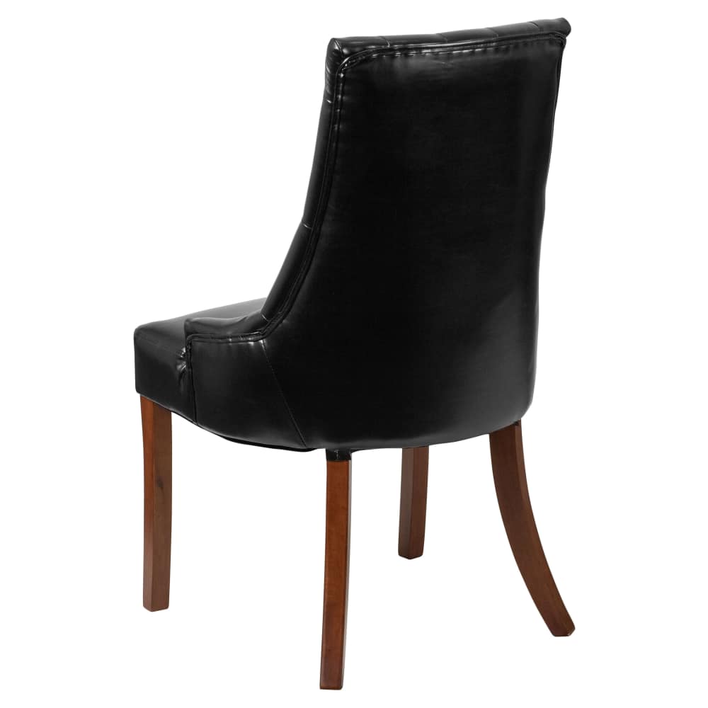 Extra wide button tufted Parsons wood | Dining chair