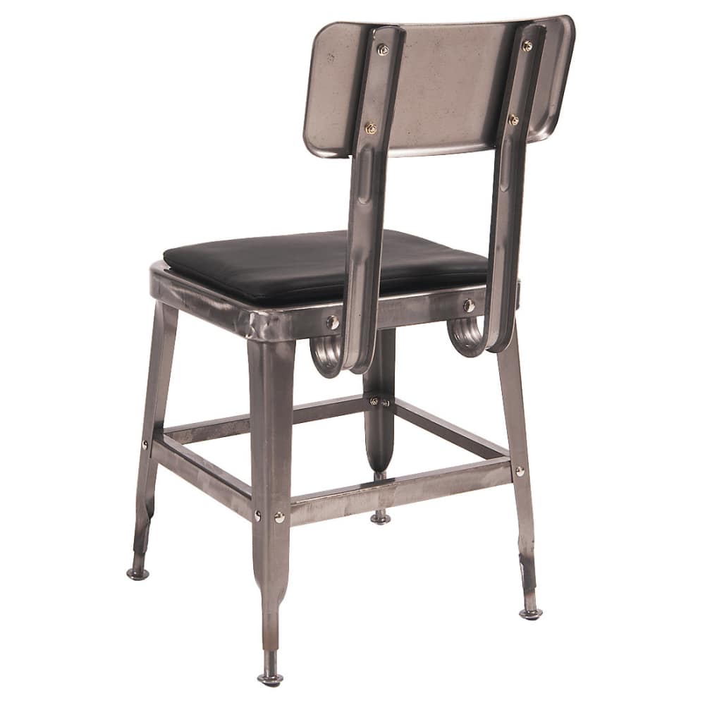 Laurie Bistro-Style Metal Chair in Clear Finish