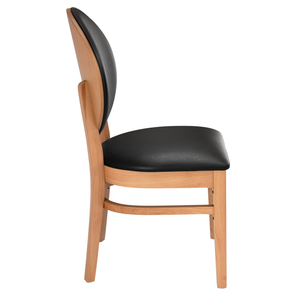 Lorenzo wood with padded back | Dining chair