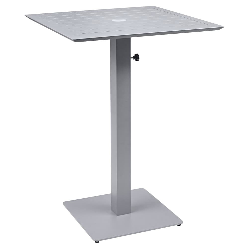 Carlo Outdoor Umbrella Table Base in Titanium Gray, Bar Height