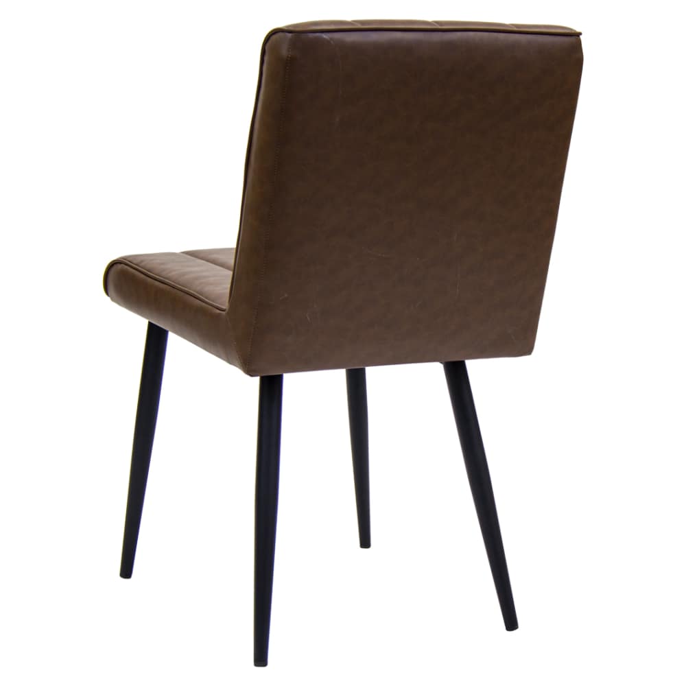 Erada Brown vinyl | Dining chair