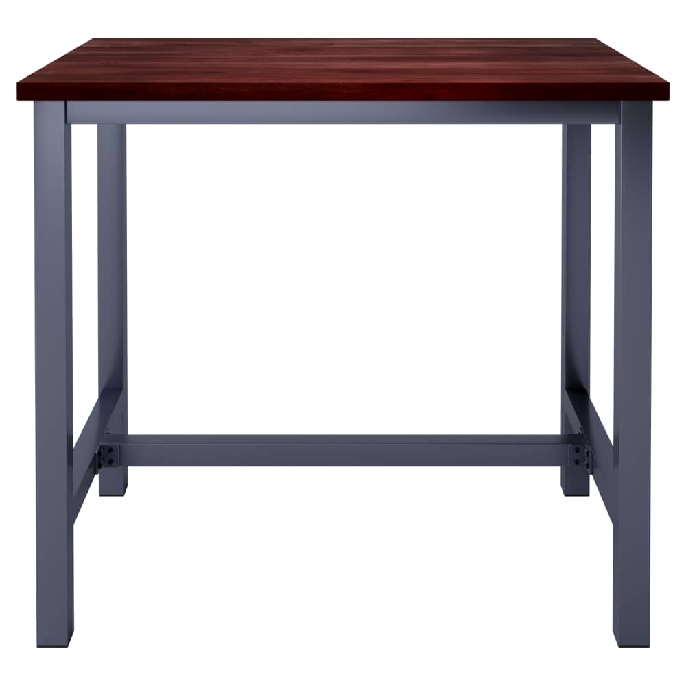 Ottis bar-height table set in dark gray finish | Table set