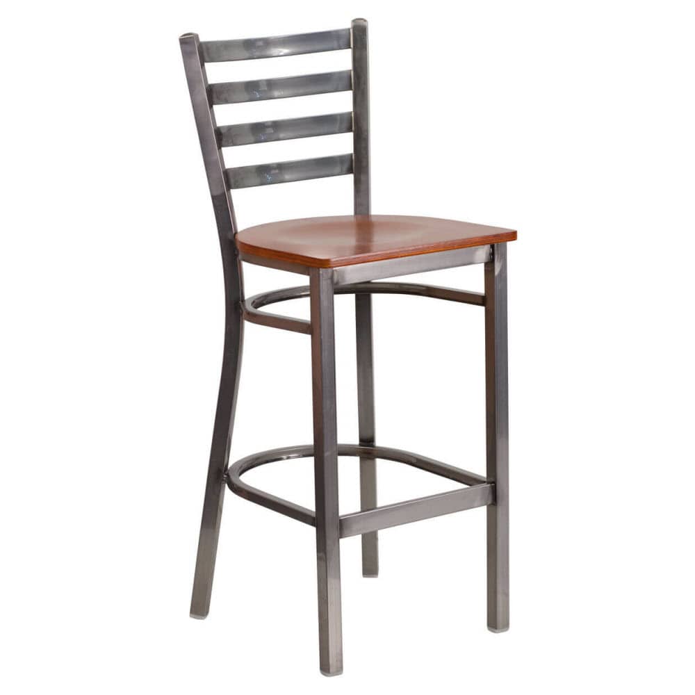 Clear Coat metal Ladder | Bar stool